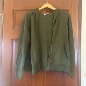 Gap Olive Green Hooded Sweater, Large